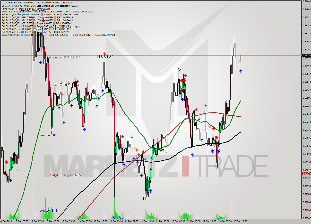 ADAUSDT-Bin M30 Signal