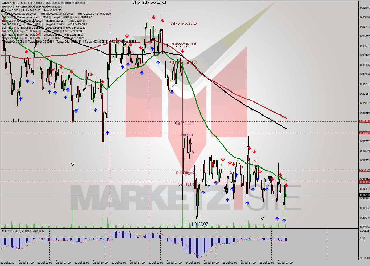ADAUSDT-Bin M30 Signal
