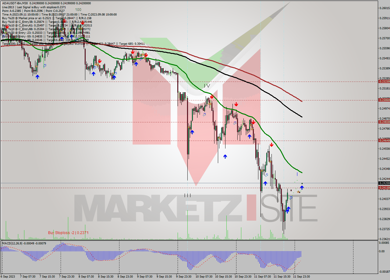 ADAUSDT-Bin M30 Signal