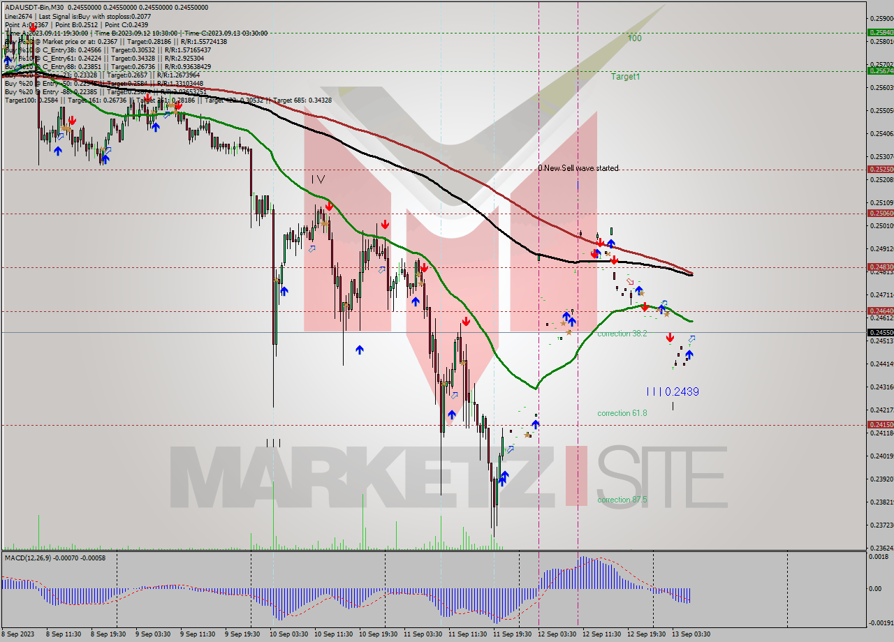 ADAUSDT-Bin M30 Signal