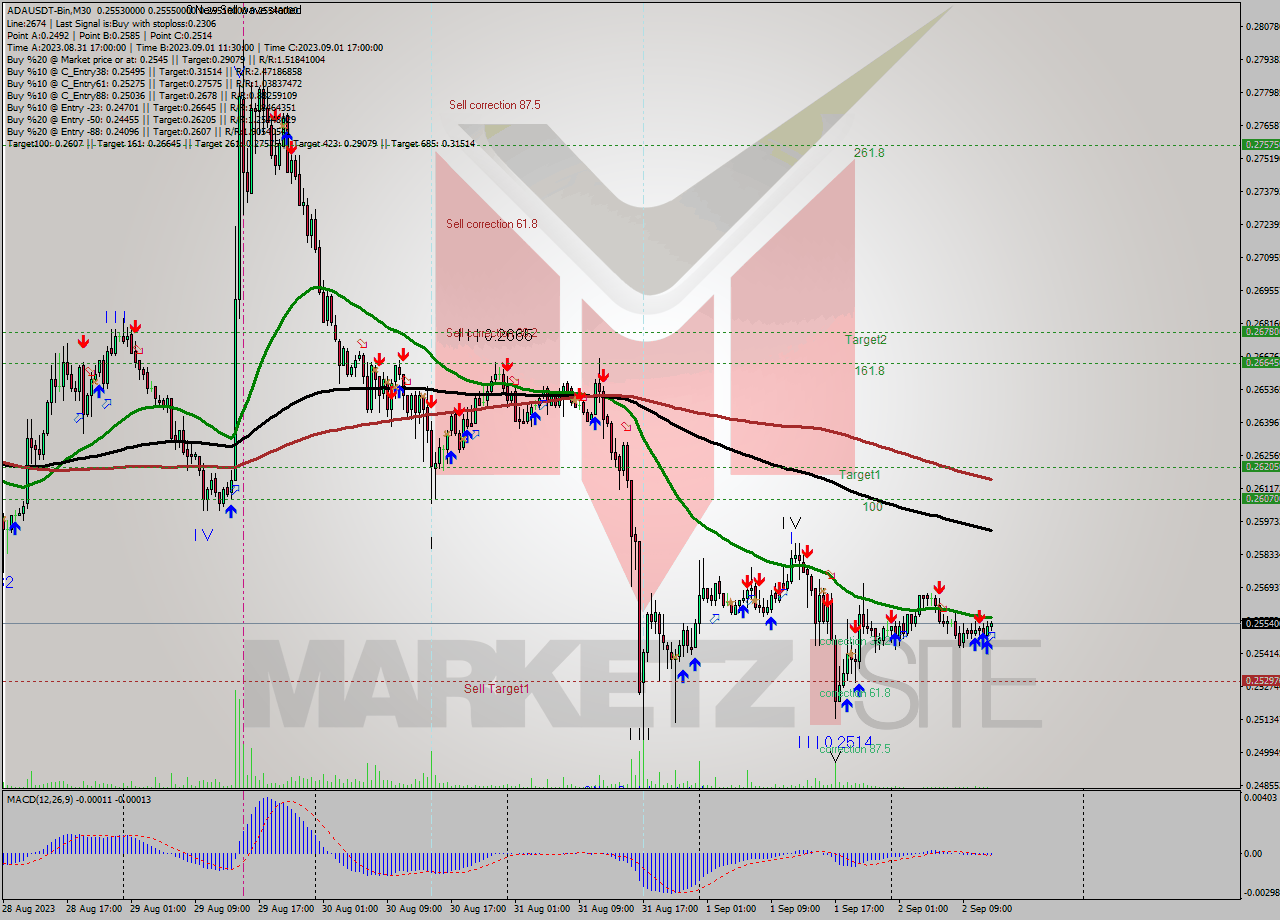 ADAUSDT-Bin M30 Signal