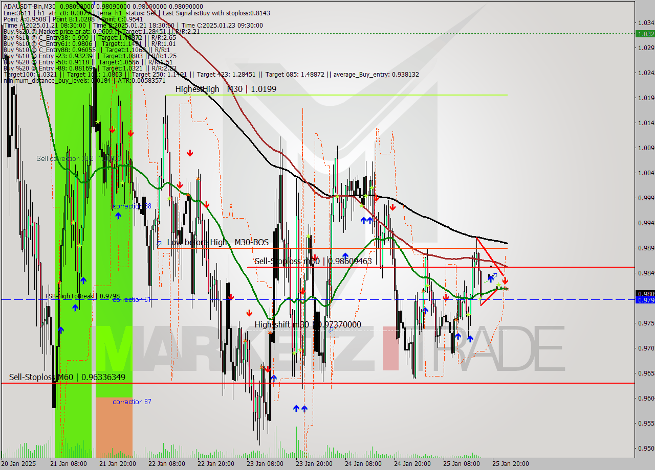 ADAUSDT-Bin M30 Signal