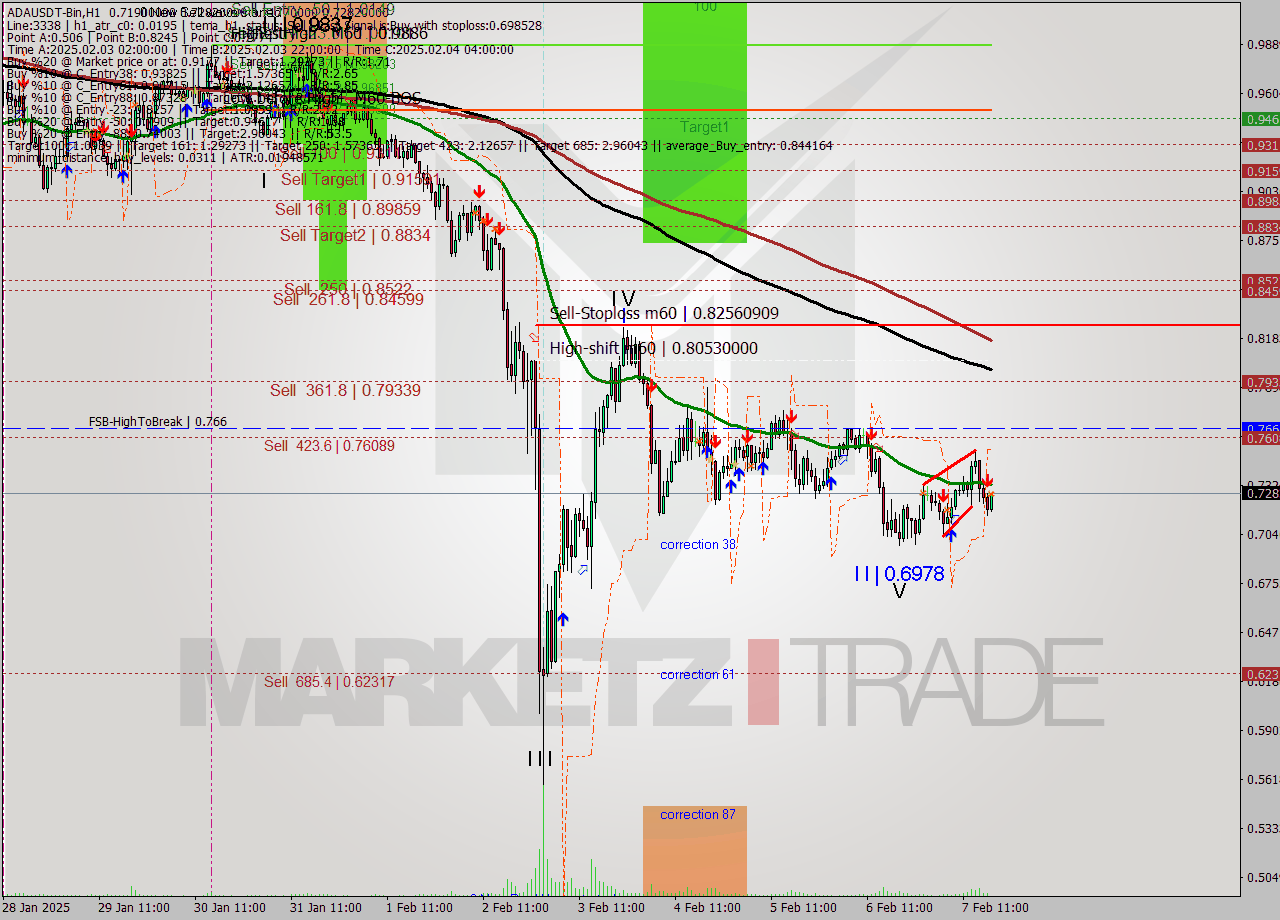 ADAUSDT-Bin MultiTimeframe analysis at date 2025.02.07 20:24