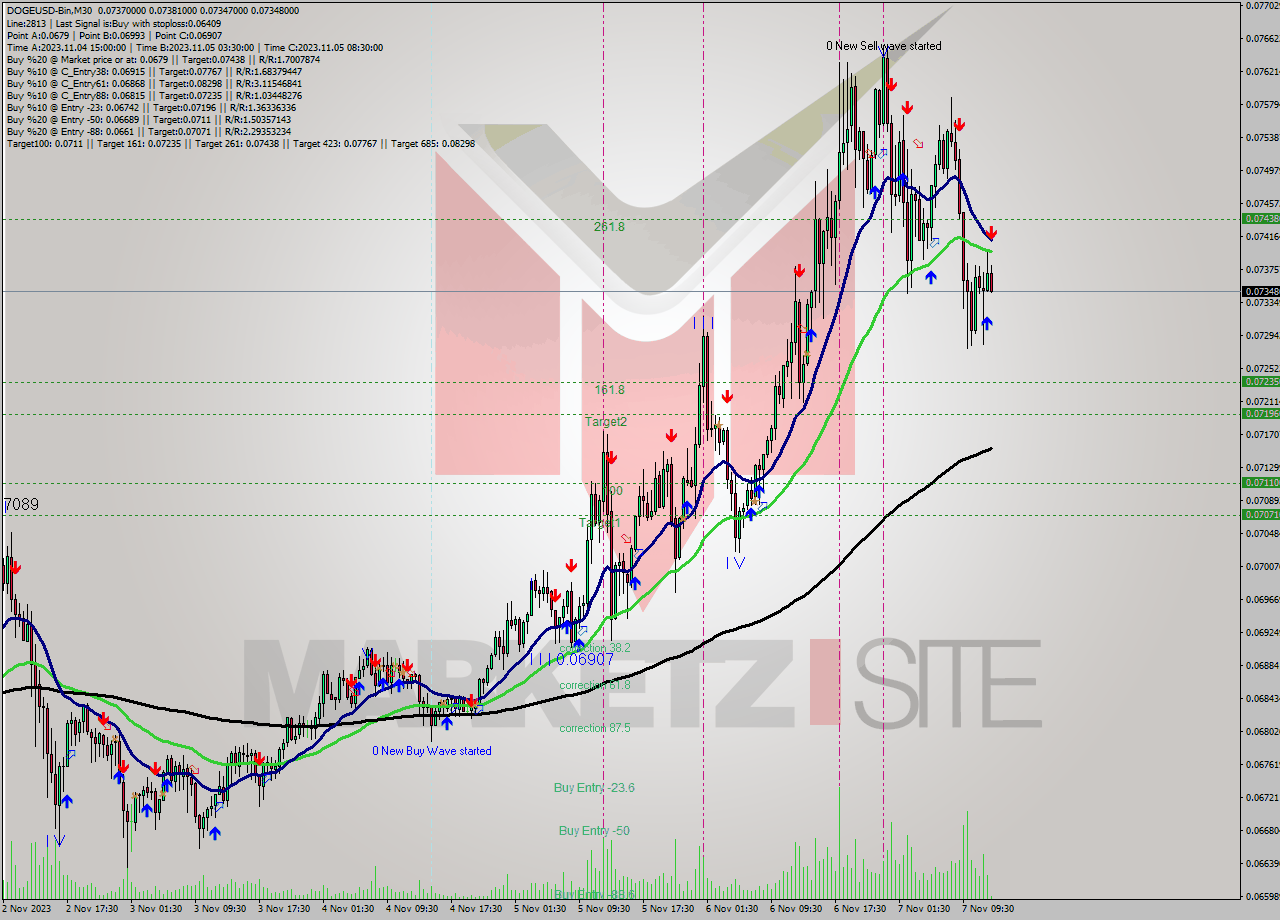 DOGEUSD-Bin M30 Analysis DOGEUSD-Bin M30 Signal