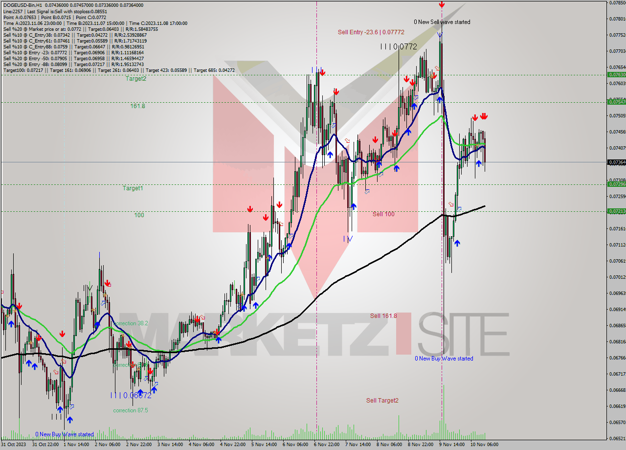 DOGEUSD-Bin H1 Analysis DOGEUSD-Bin H1 Signal