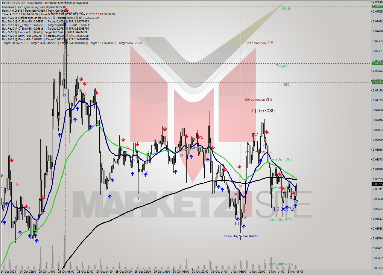 DOGEUSD-Bin H1 Analysis DOGEUSD-Bin H1 Signal