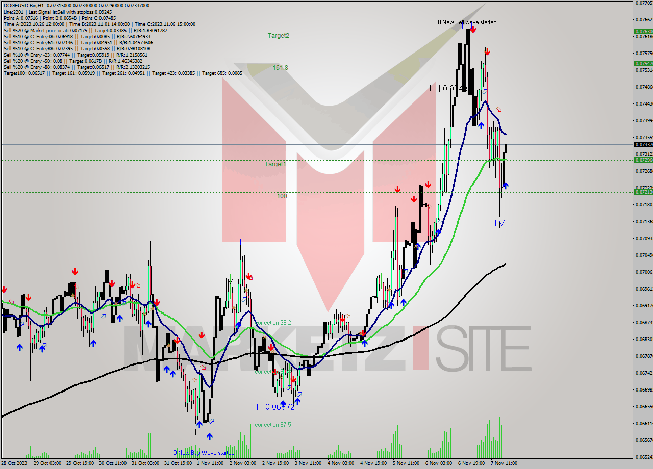 DOGEUSD-Bin H1 Analysis DOGEUSD-Bin H1 Signal