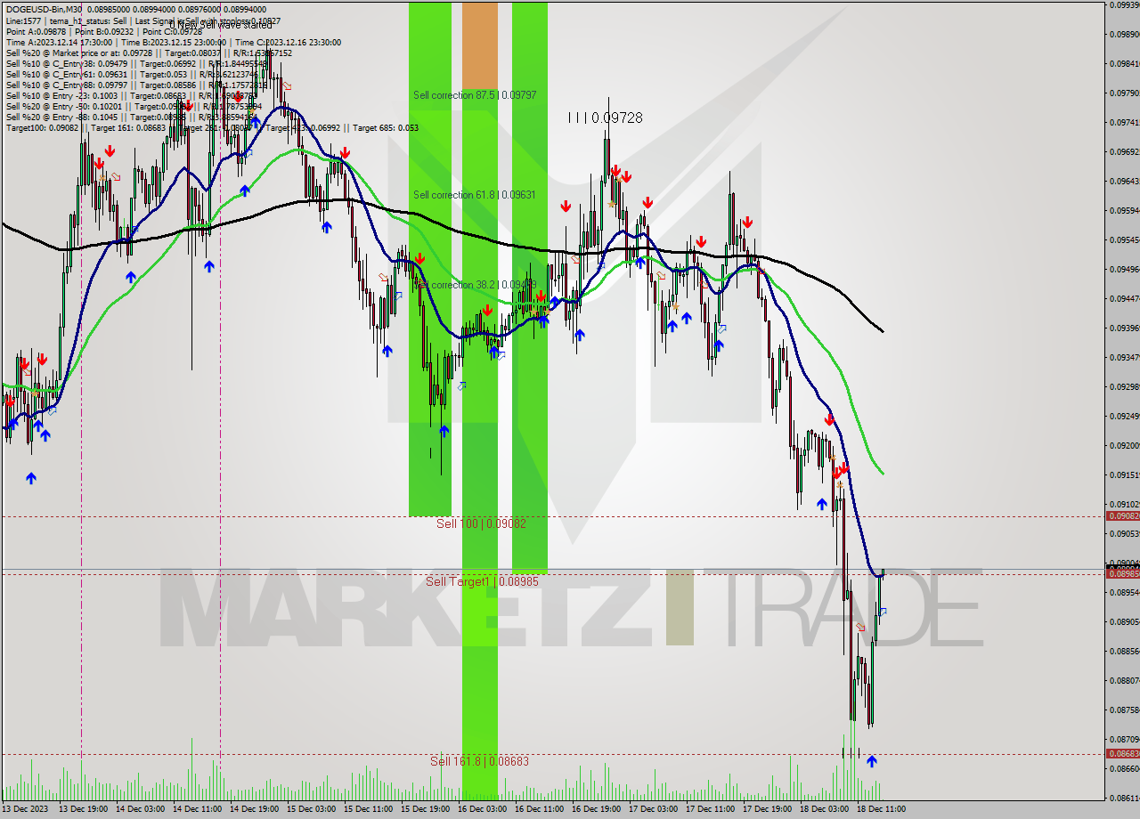 DOGEUSD-Bin M30 Signal