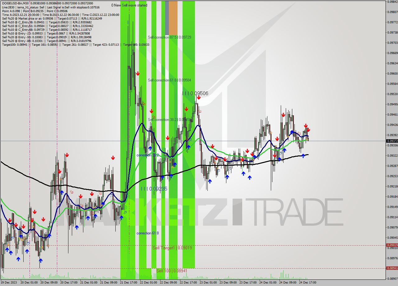 DOGEUSD-Bin M30 Signal