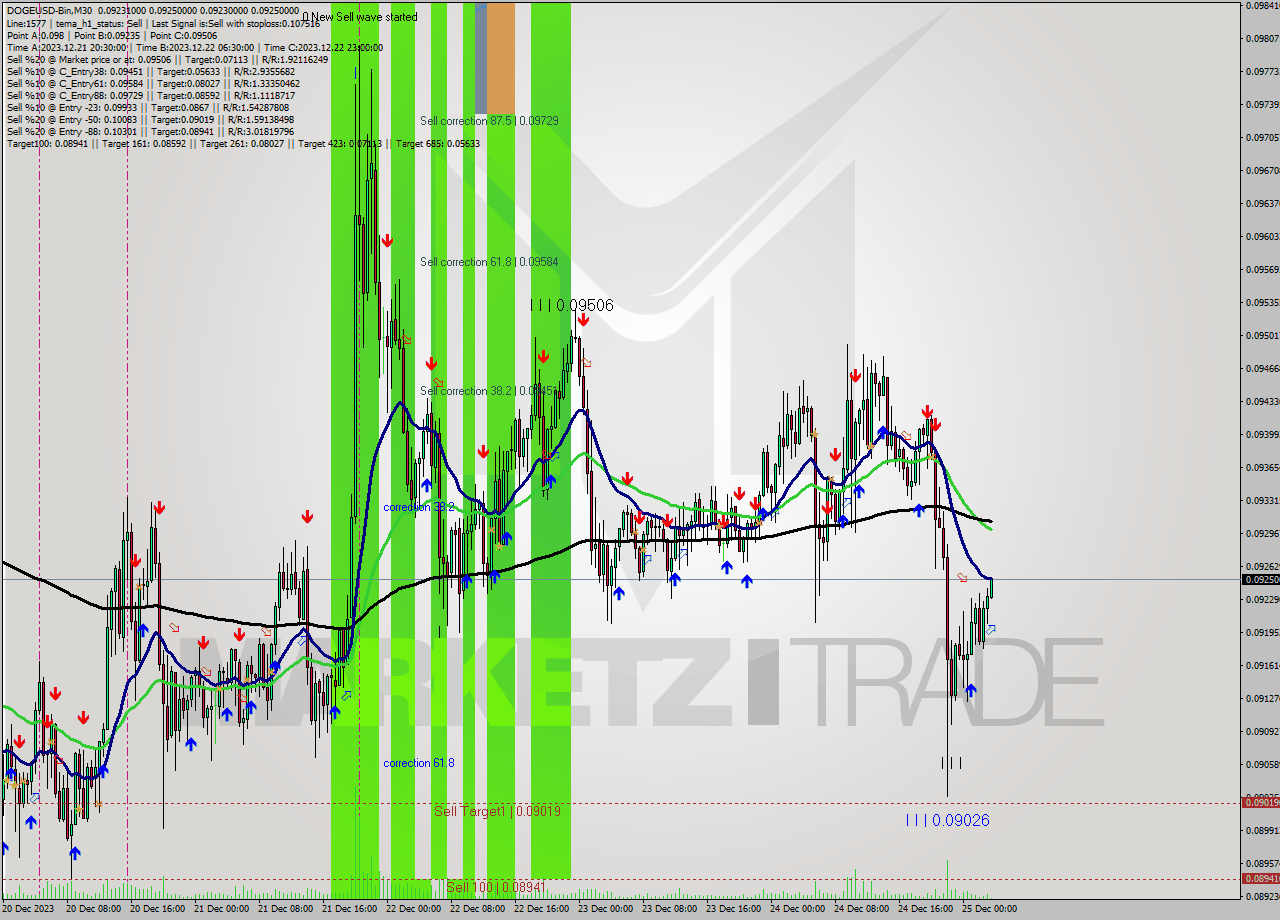 DOGEUSD-Bin M30 Analysis DOGEUSD-Bin M30 Signal