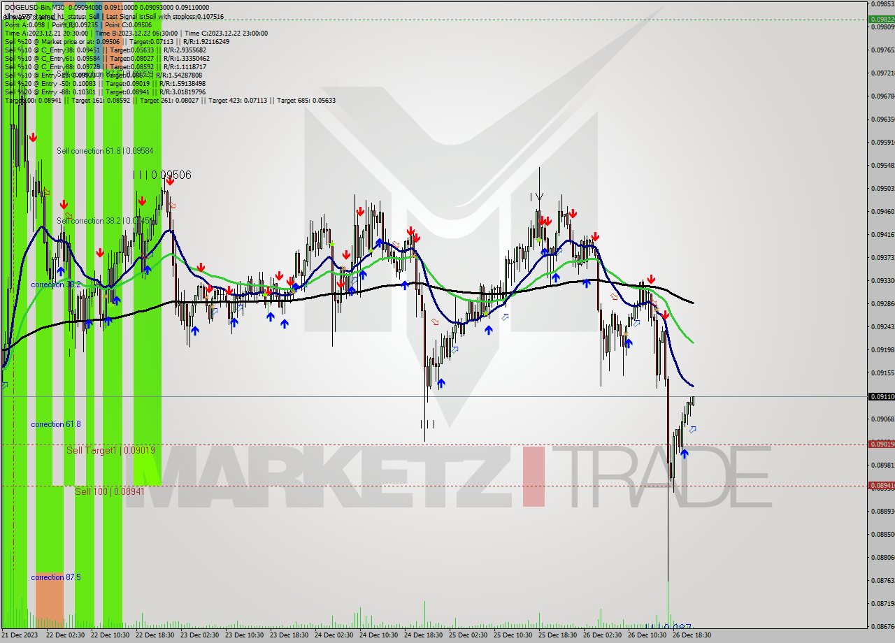 DOGEUSD-Bin M30 Signal