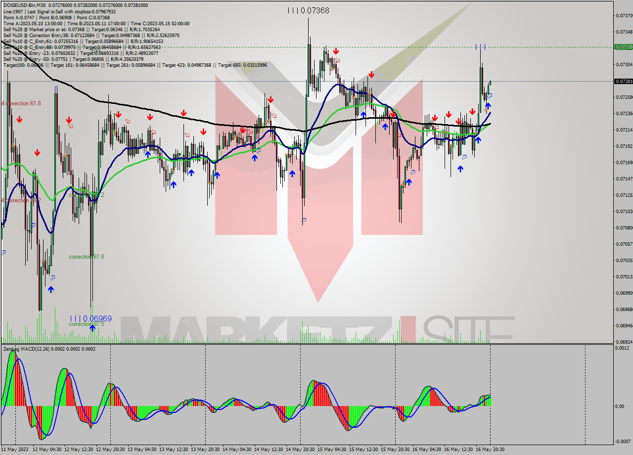 DOGEUSD-Bin M30 Signal