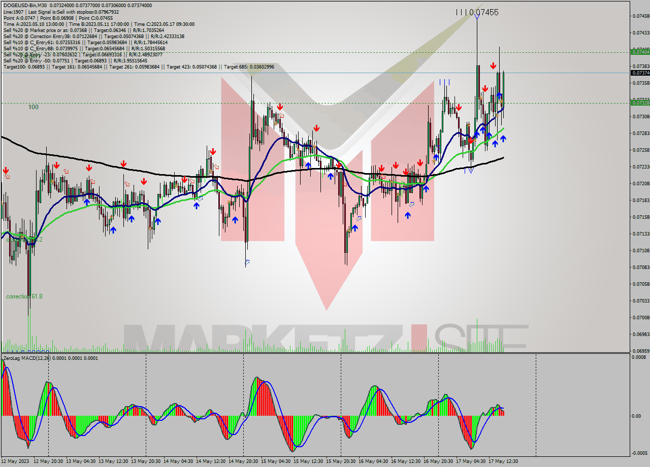 DOGEUSD-Bin M30 Signal