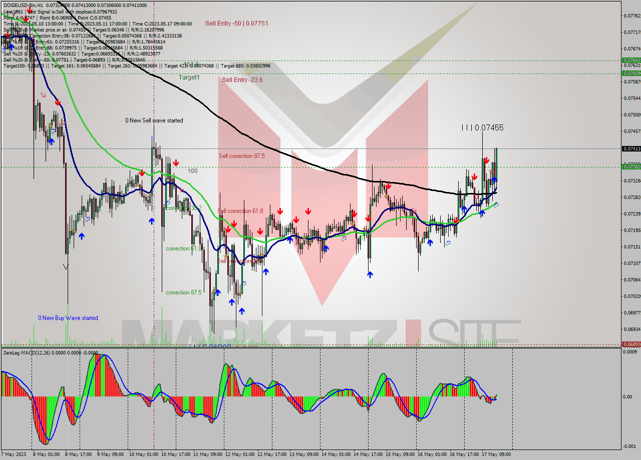 DOGEUSD-Bin H1 Signal