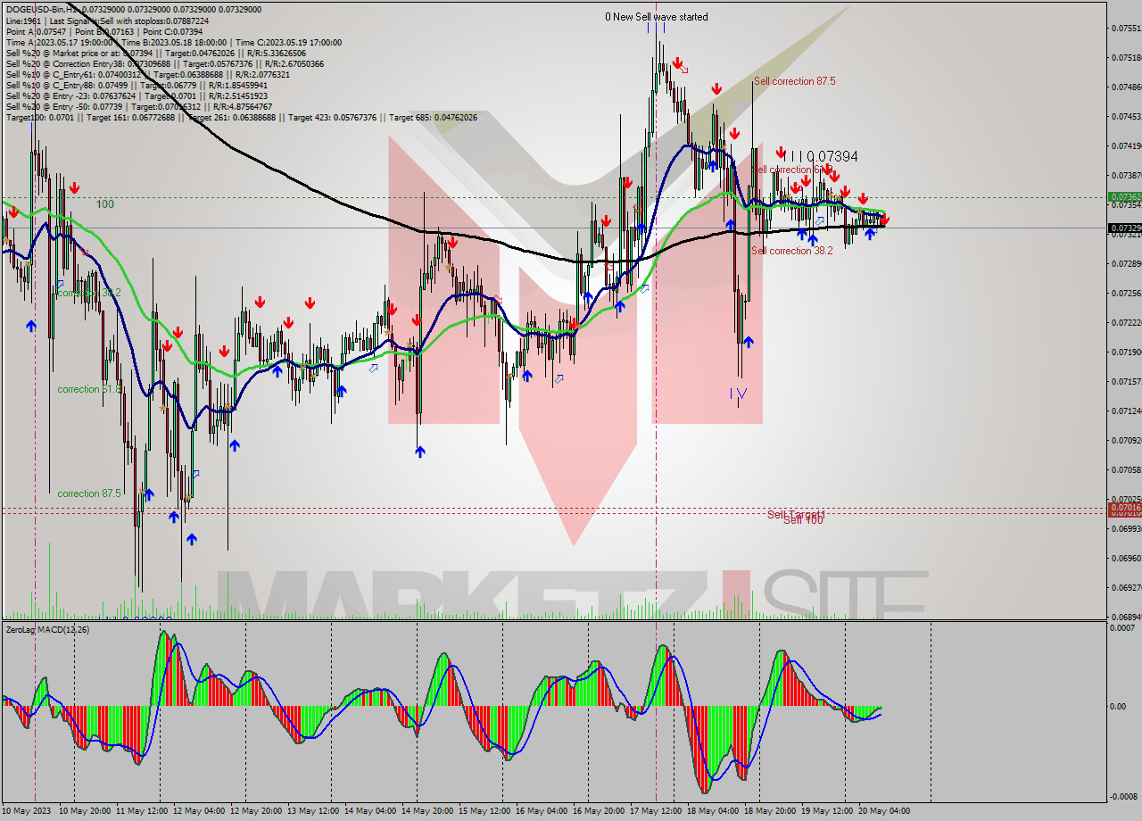 DOGEUSD-Bin H1 Analysis DOGEUSD-Bin H1 Signal