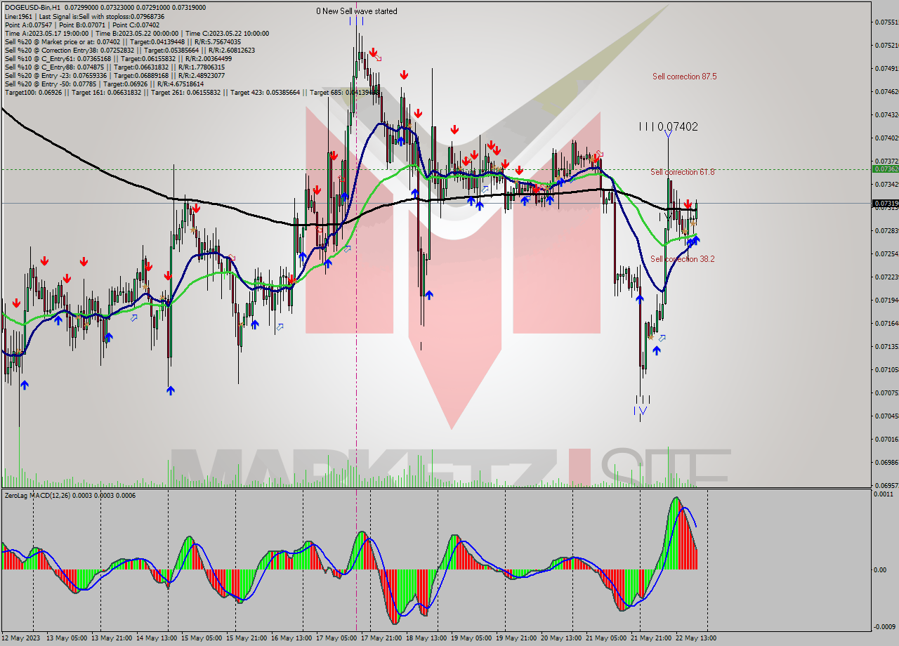DOGEUSD-Bin H1 Signal
