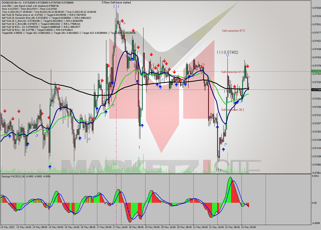 DOGEUSD-Bin H1 Signal