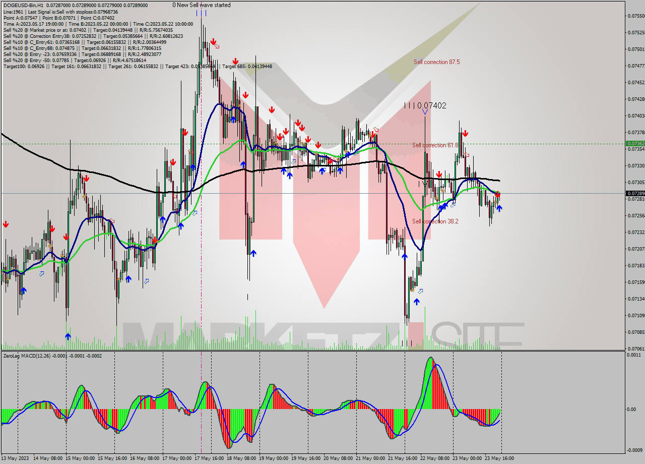 DOGEUSD-Bin H1 Signal