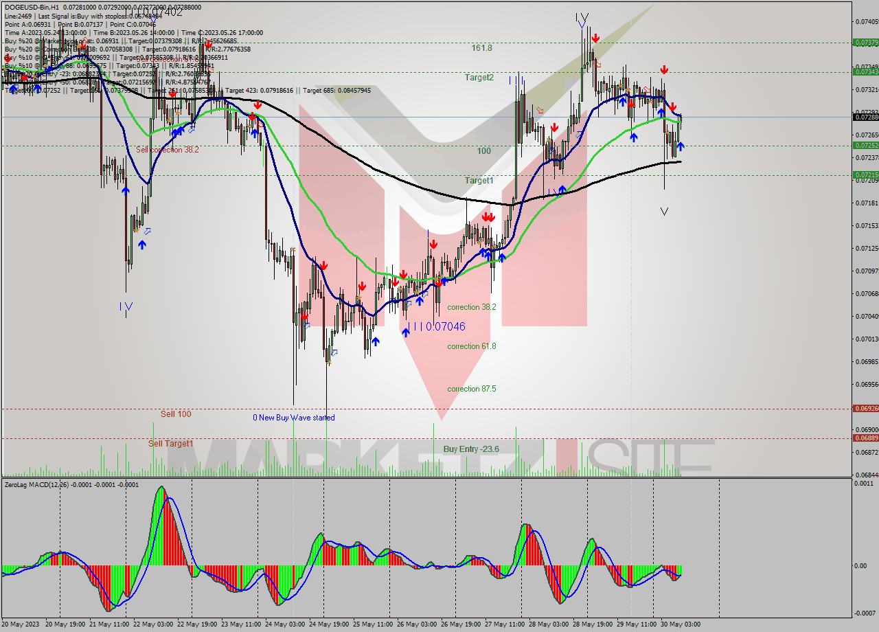 DOGEUSD-Bin H1 Signal