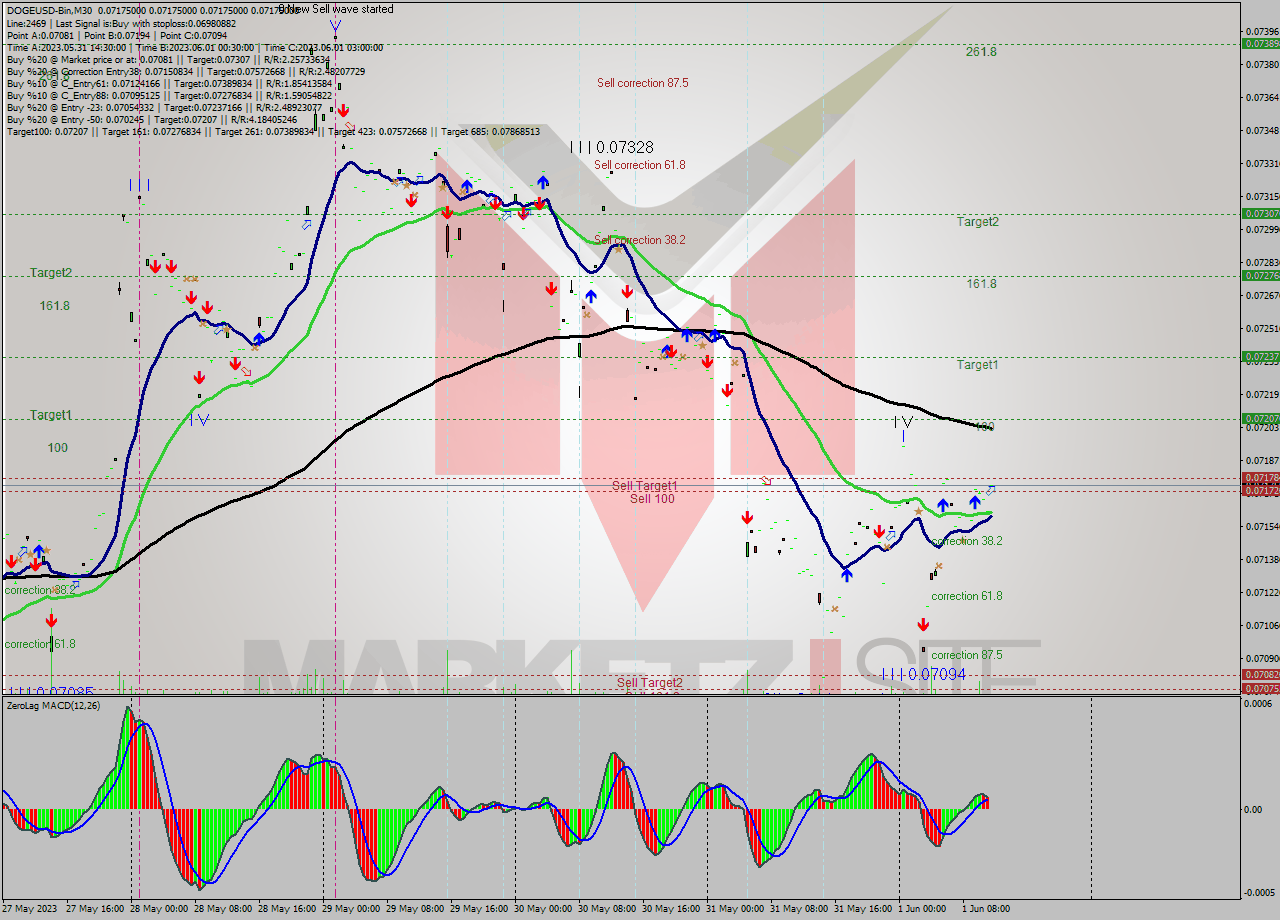 DOGEUSD-Bin M30 Signal