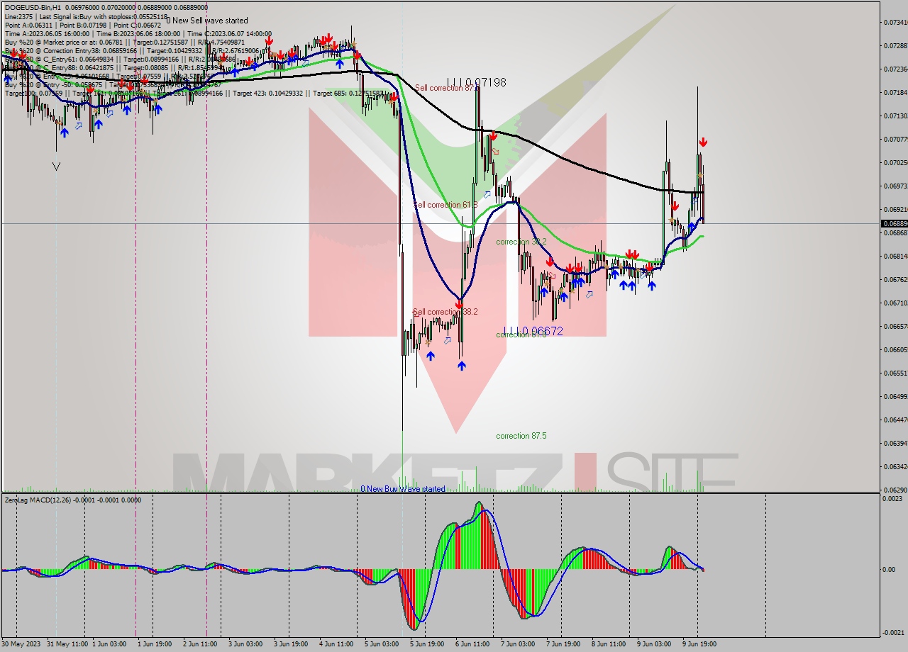 DOGEUSD-Bin H1 Signal