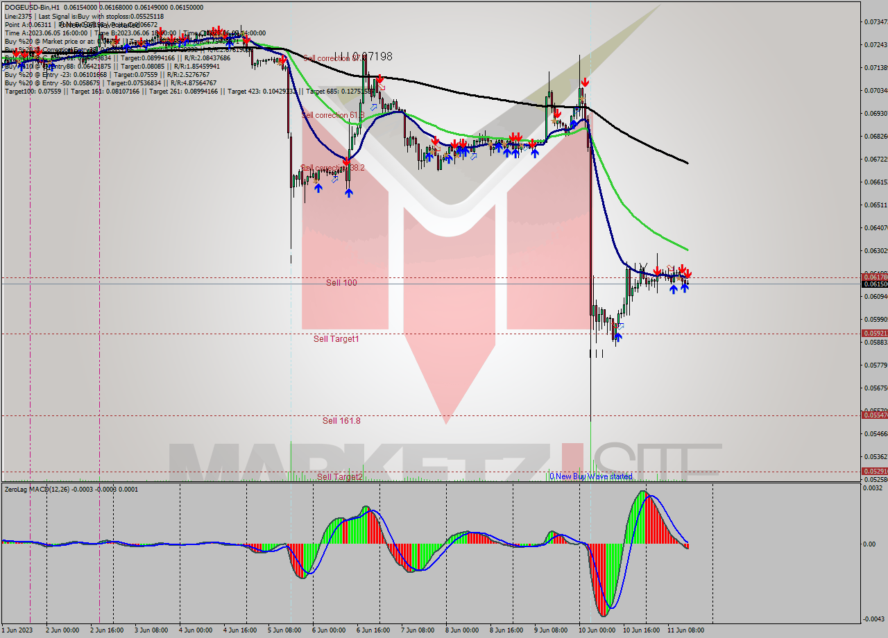 DOGEUSD-Bin H1 Signal