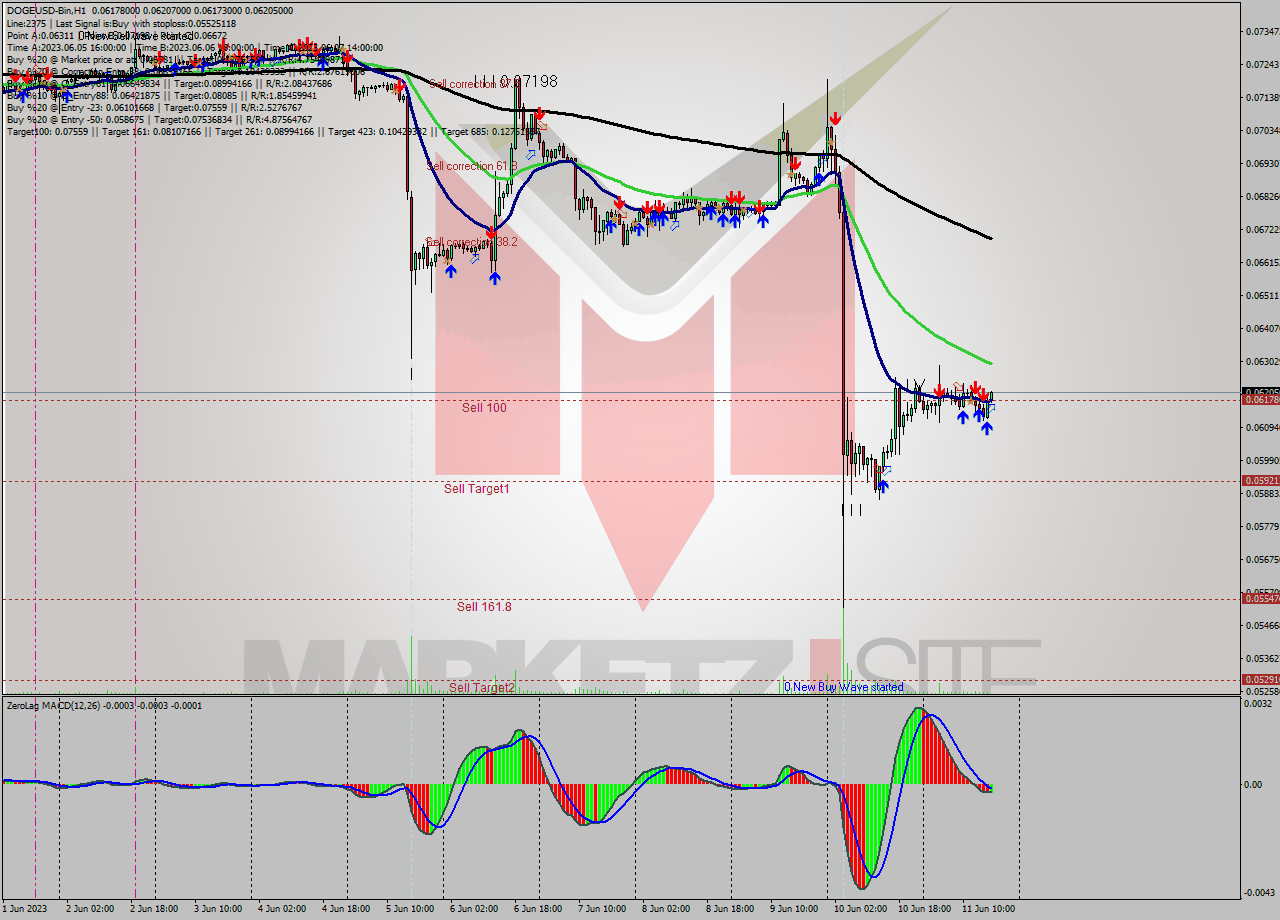 DOGEUSD-Bin H1 Signal