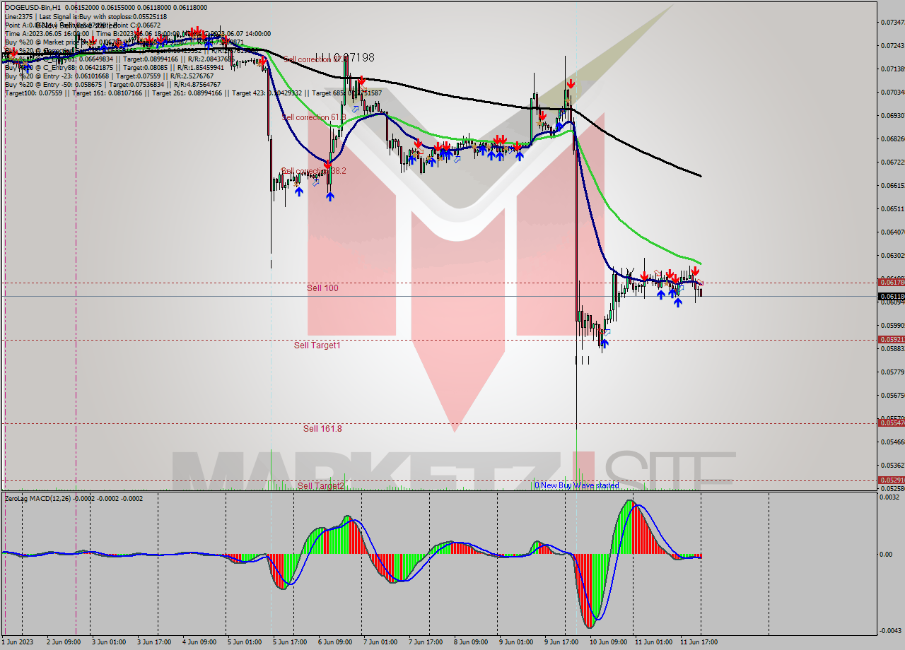 DOGEUSD-Bin H1 Signal