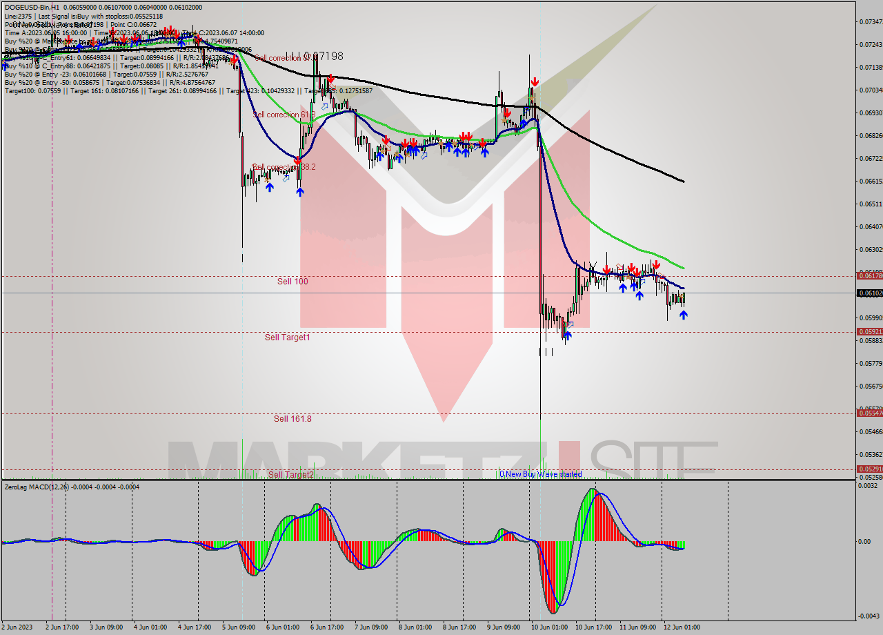 DOGEUSD-Bin H1 Signal