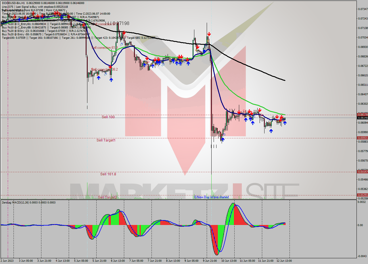 DOGEUSD-Bin H1 Signal