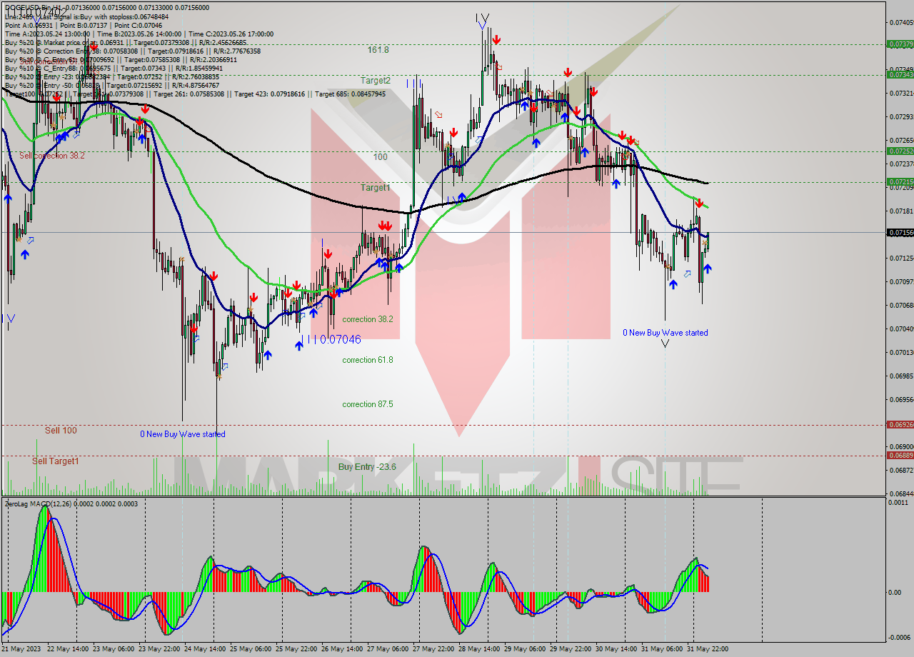DOGEUSD-Bin H1 Signal