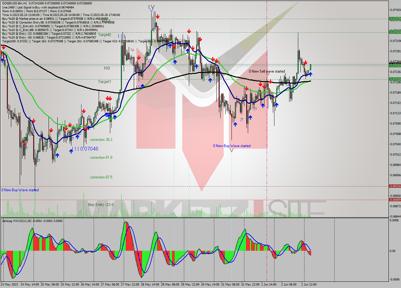 DOGEUSD-Bin H1 Signal