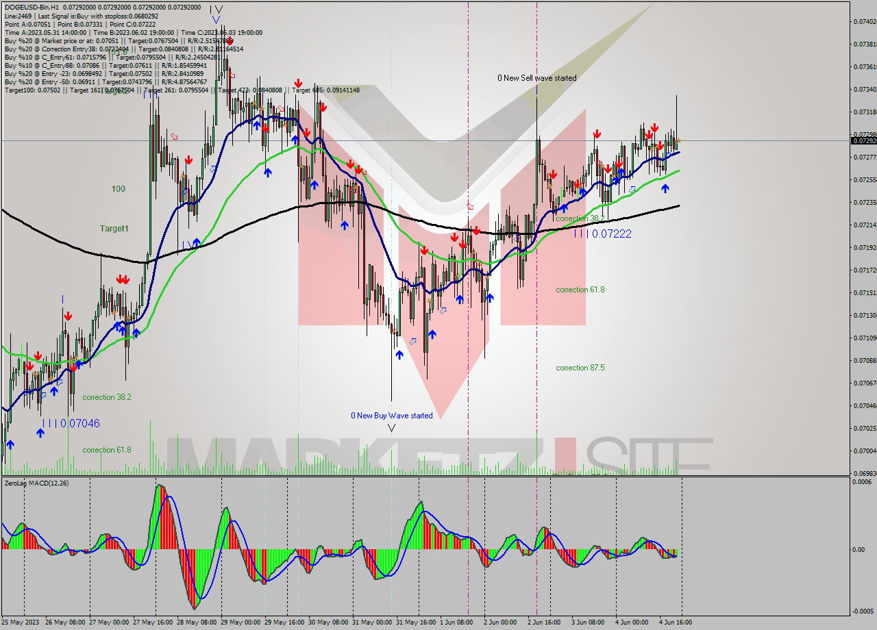 DOGEUSD-Bin H1 Signal