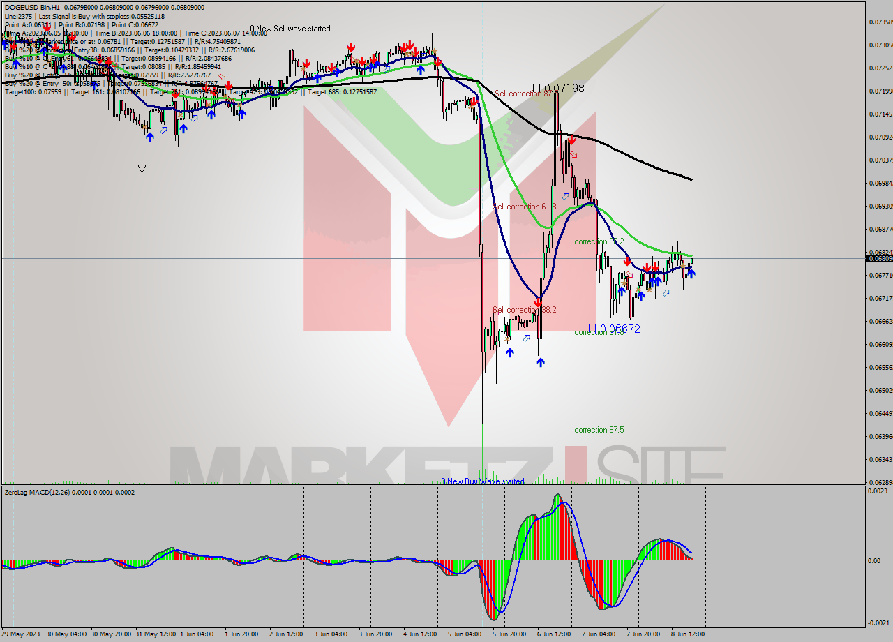 DOGEUSD-Bin H1 Signal