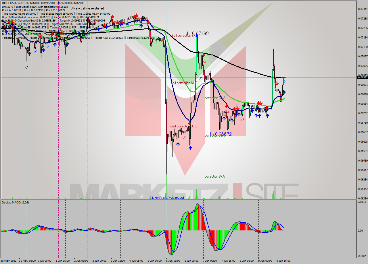 DOGEUSD-Bin H1 Signal