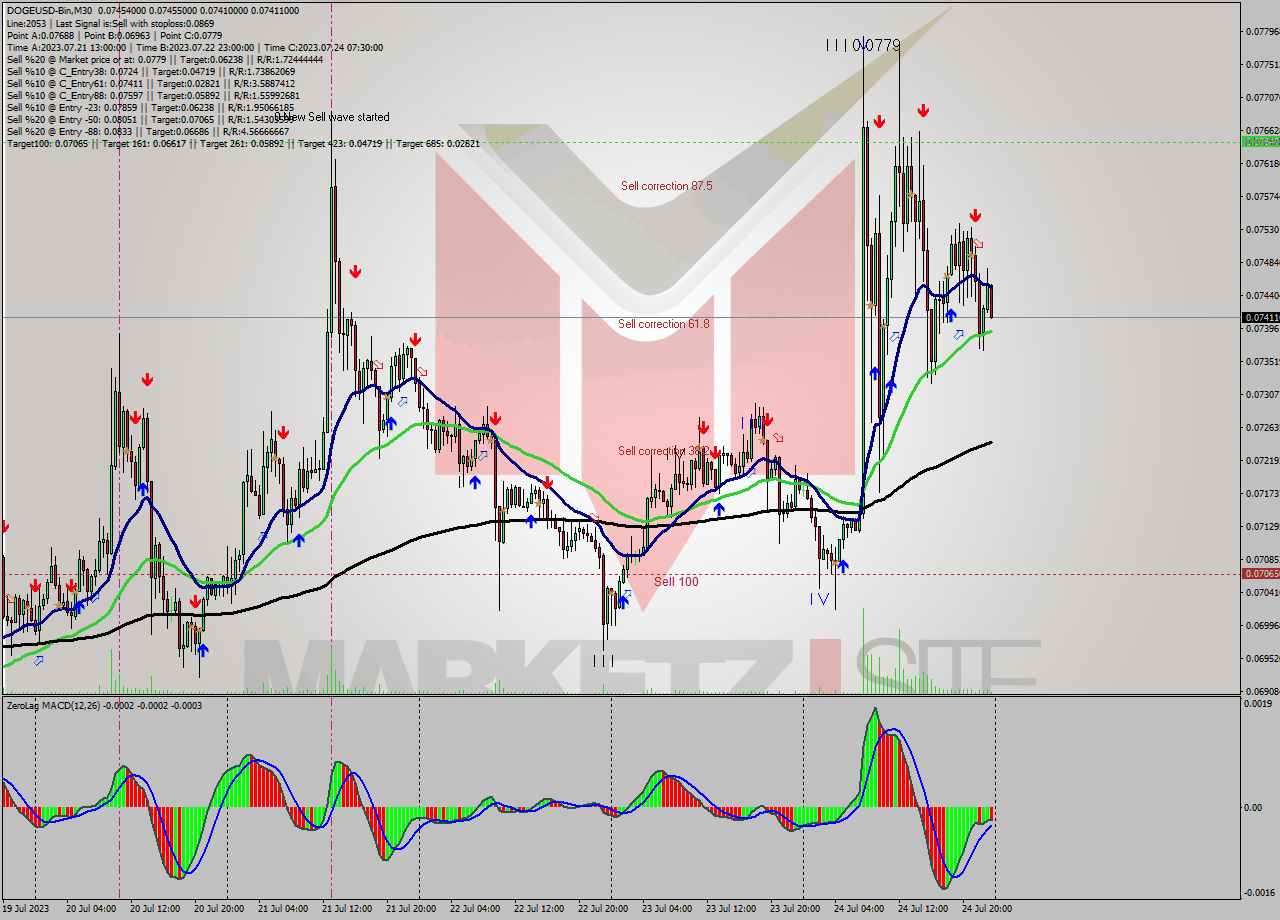 DOGEUSD-Bin M30 Signal