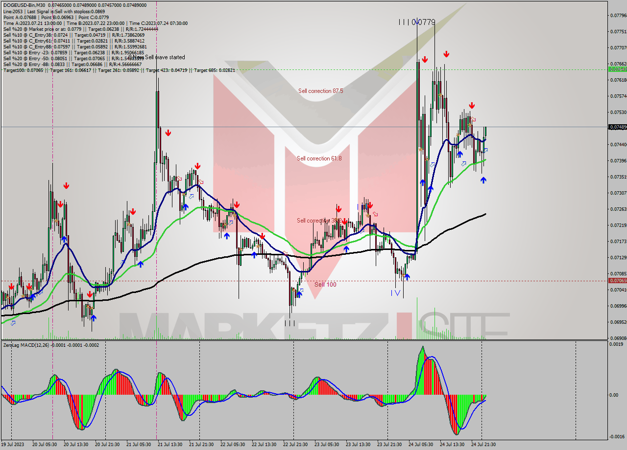DOGEUSD-Bin M30 Signal