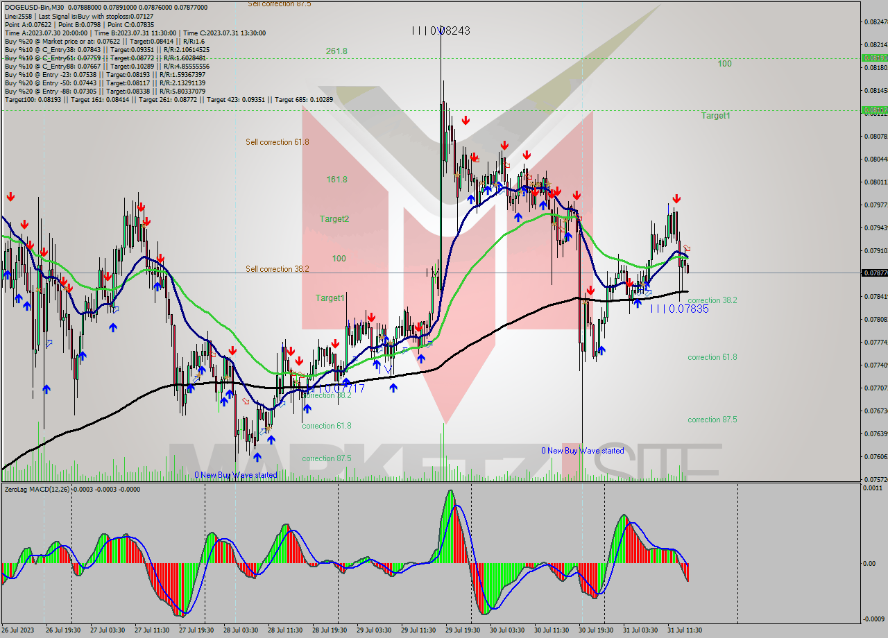 DOGEUSD-Bin M30 Signal
