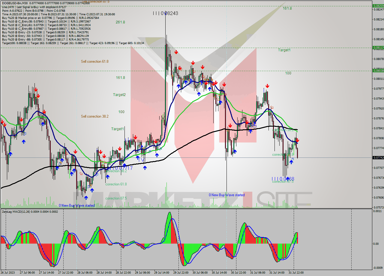 DOGEUSD-Bin M30 Signal