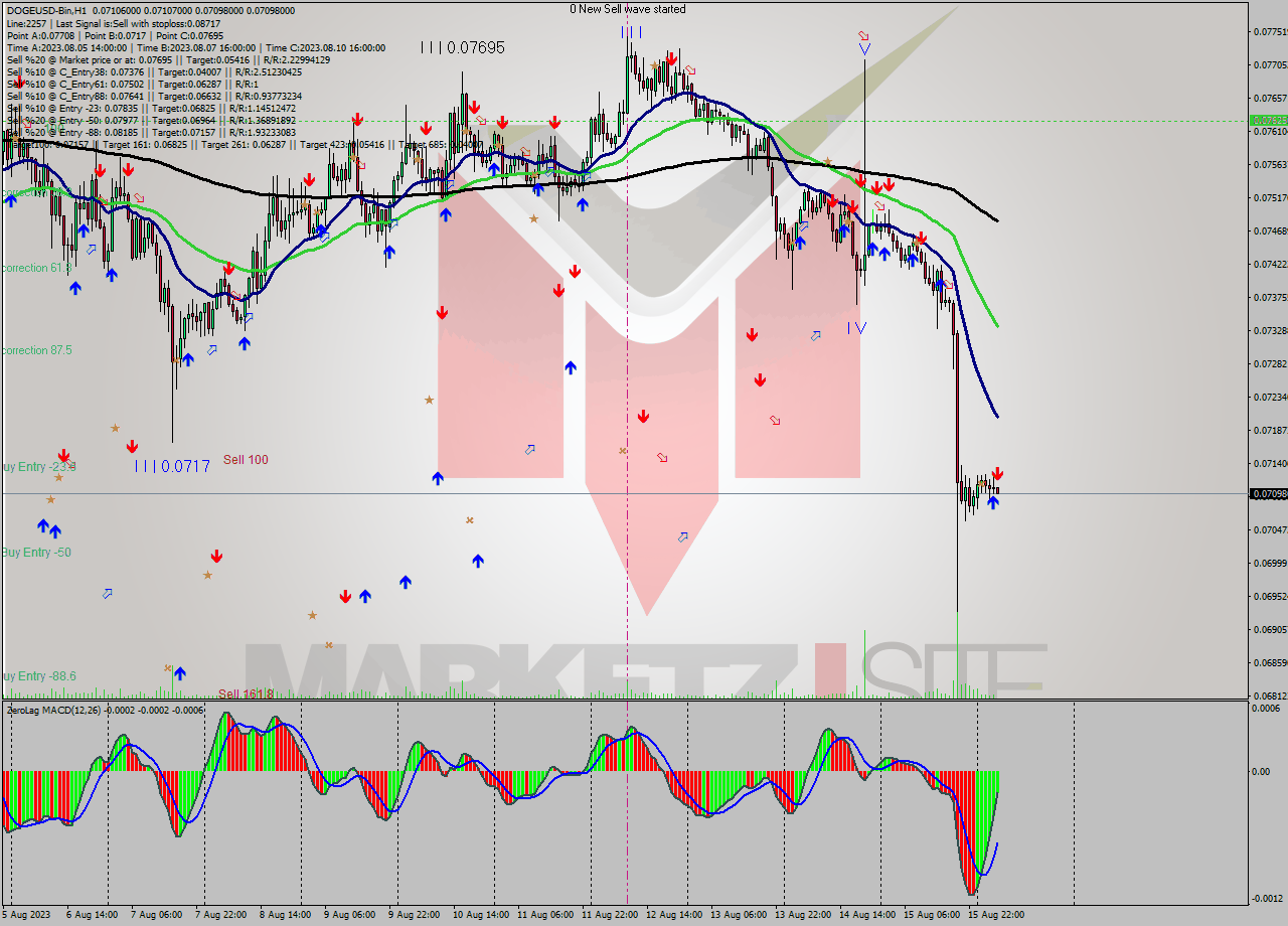 DOGEUSD-Bin H1 Signal