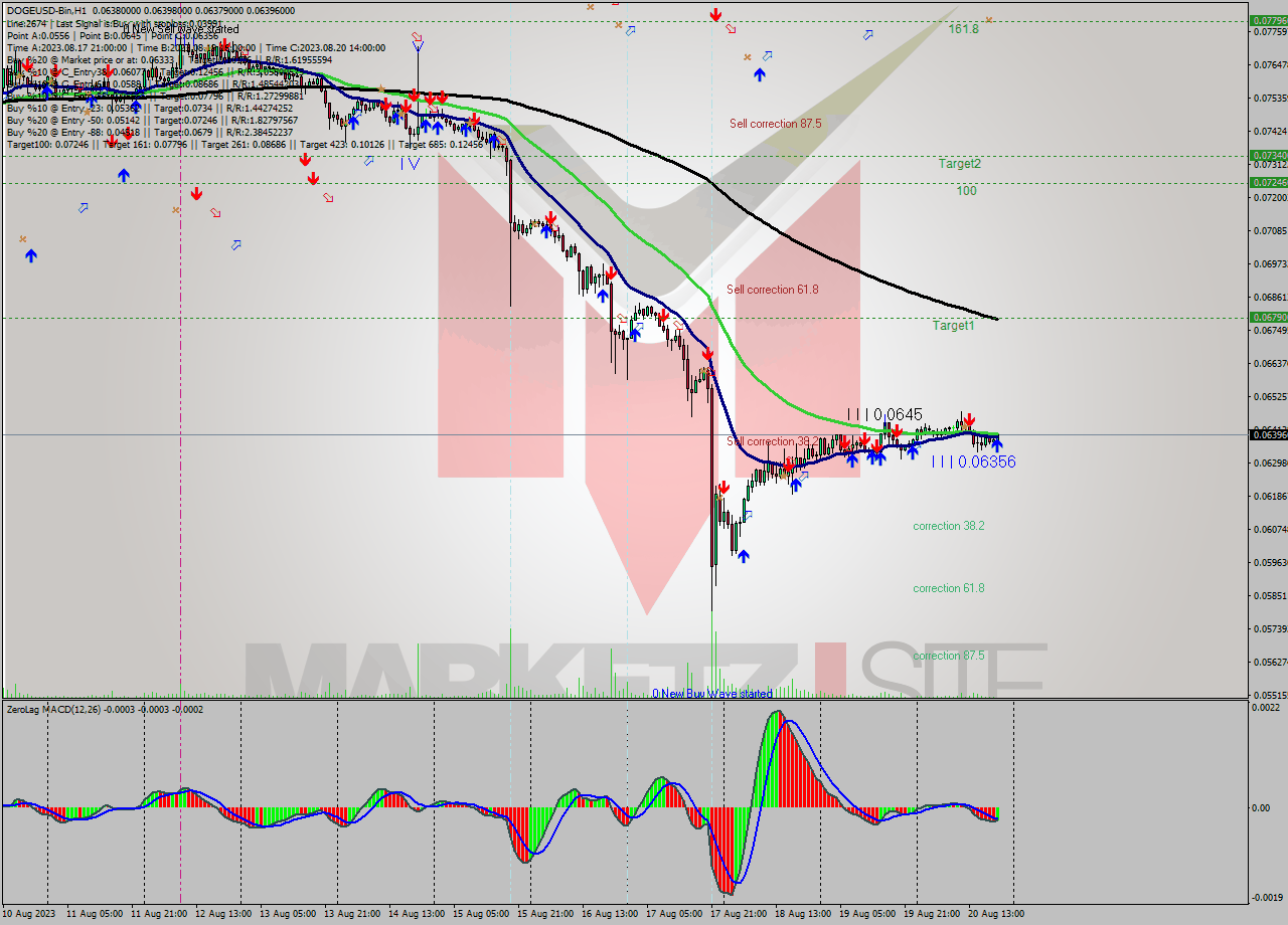 DOGEUSD-Bin H1 Signal