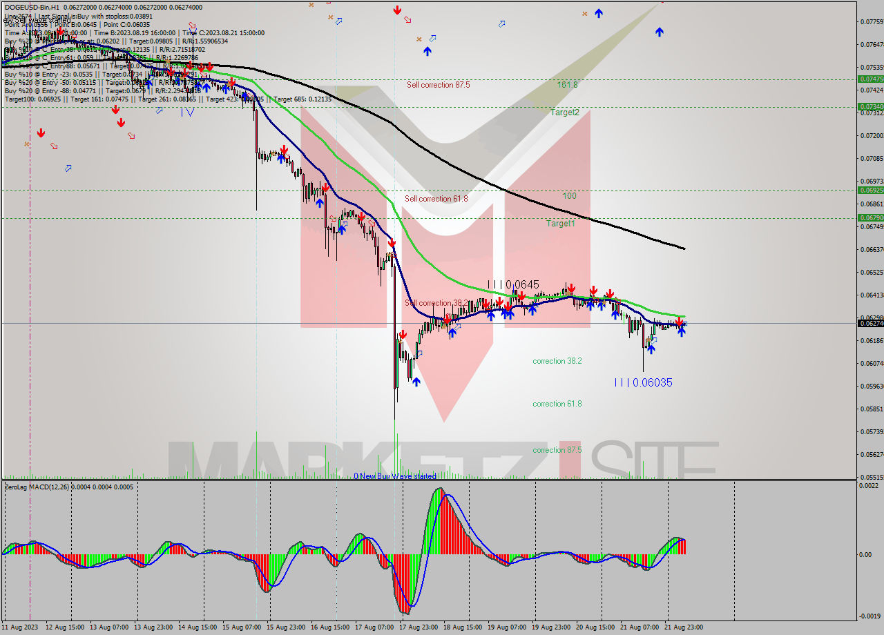 DOGEUSD-Bin H1 Signal