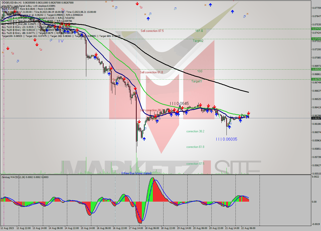 DOGEUSD-Bin H1 Signal