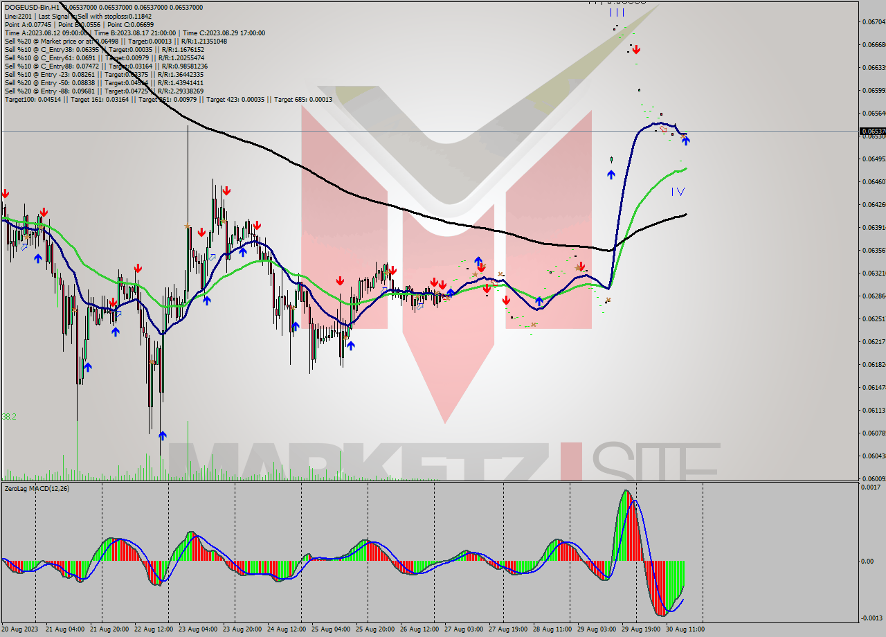 DOGEUSD-Bin H1 Signal