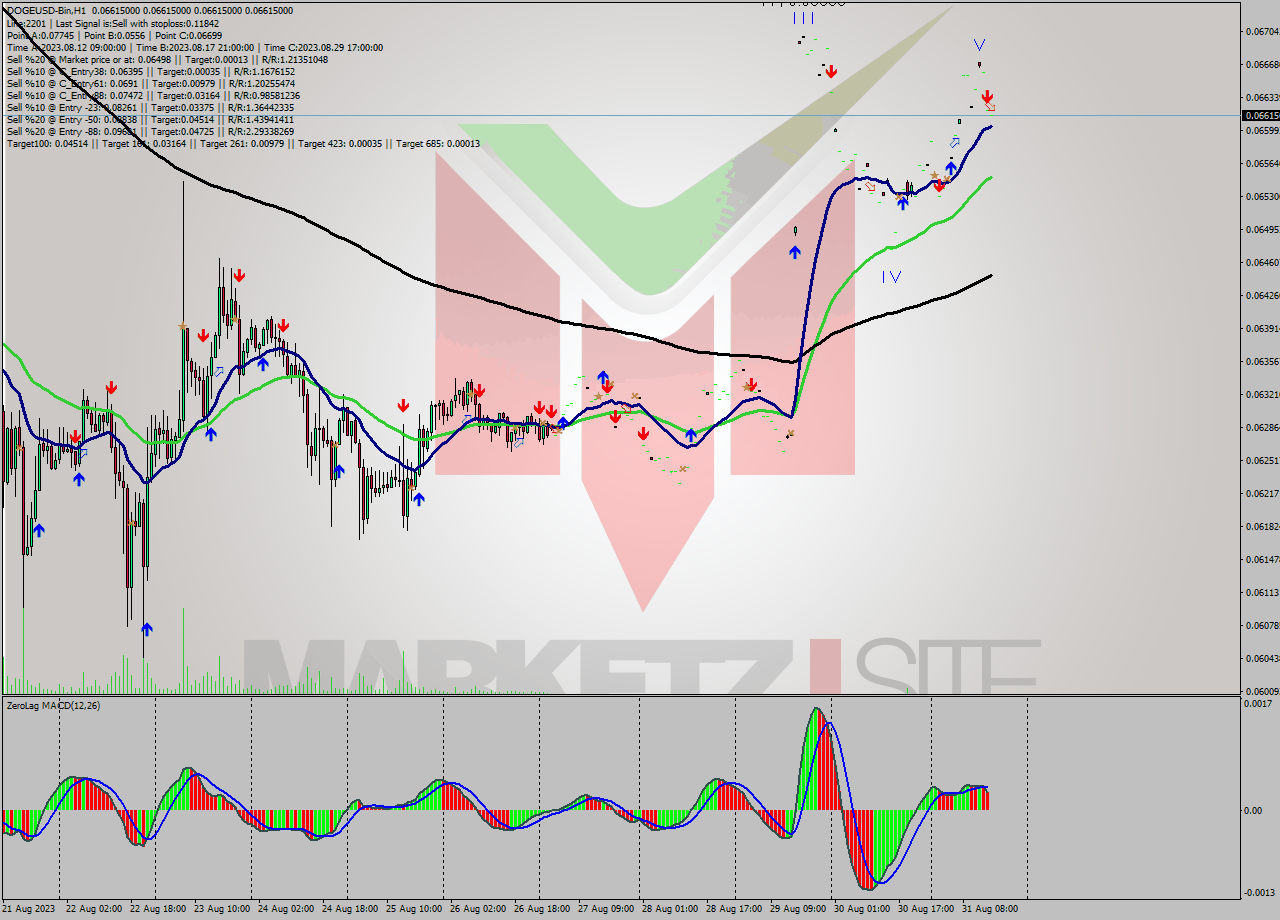 DOGEUSD-Bin H1 Signal