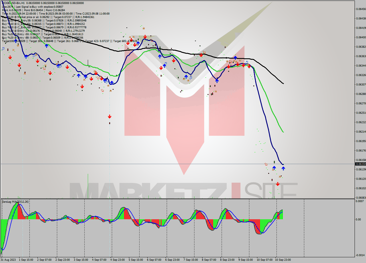 DOGEUSD-Bin H1 Signal