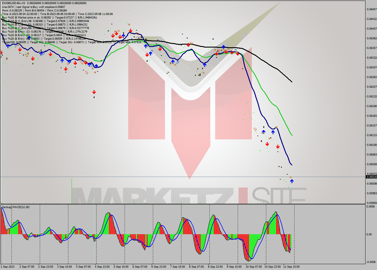 DOGEUSD-Bin H1 Signal