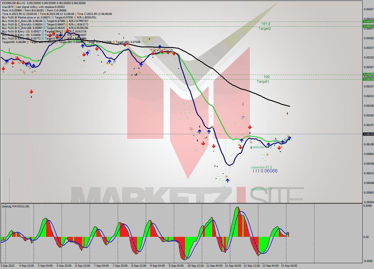 DOGEUSD-Bin H1 Signal