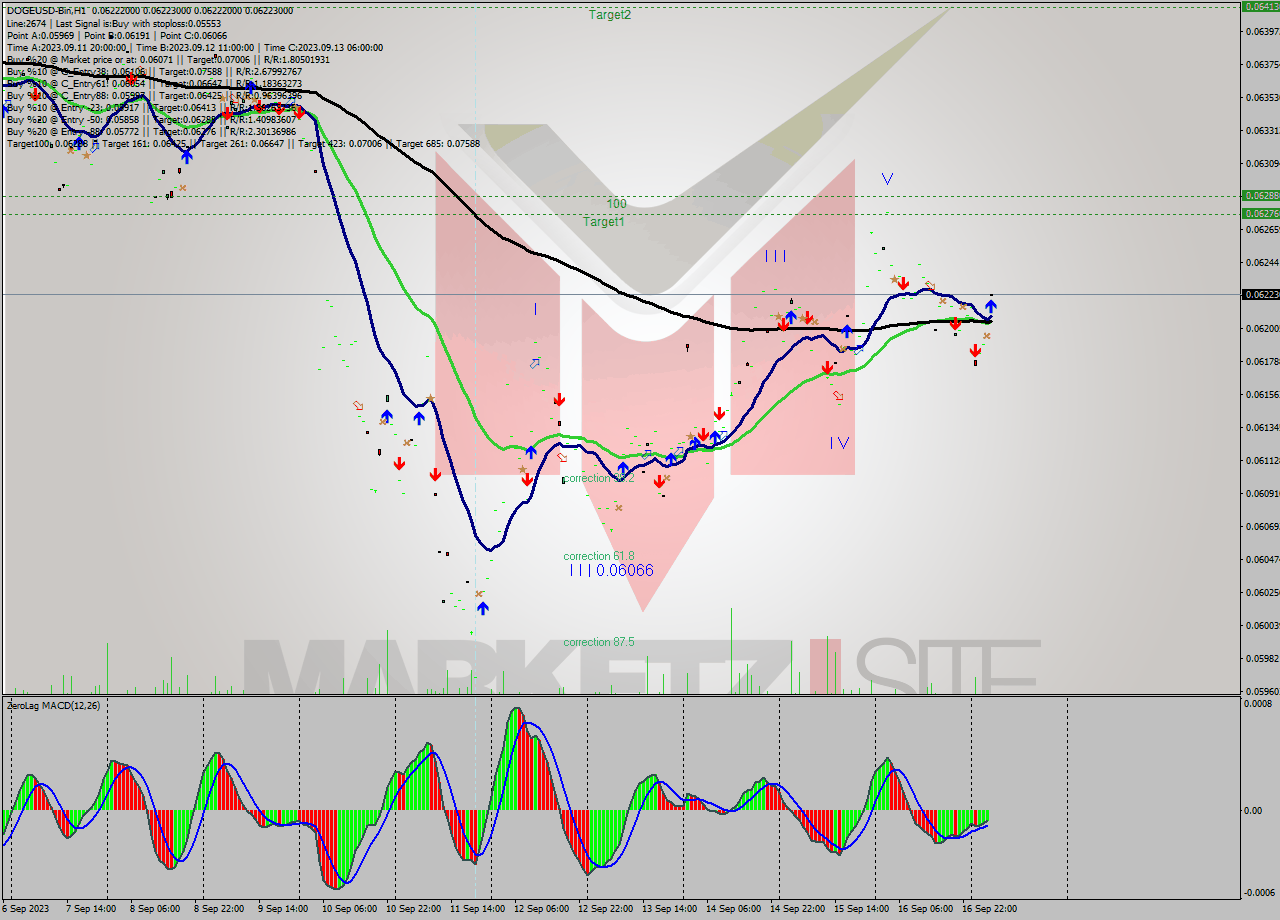 DOGEUSD-Bin H1 Signal