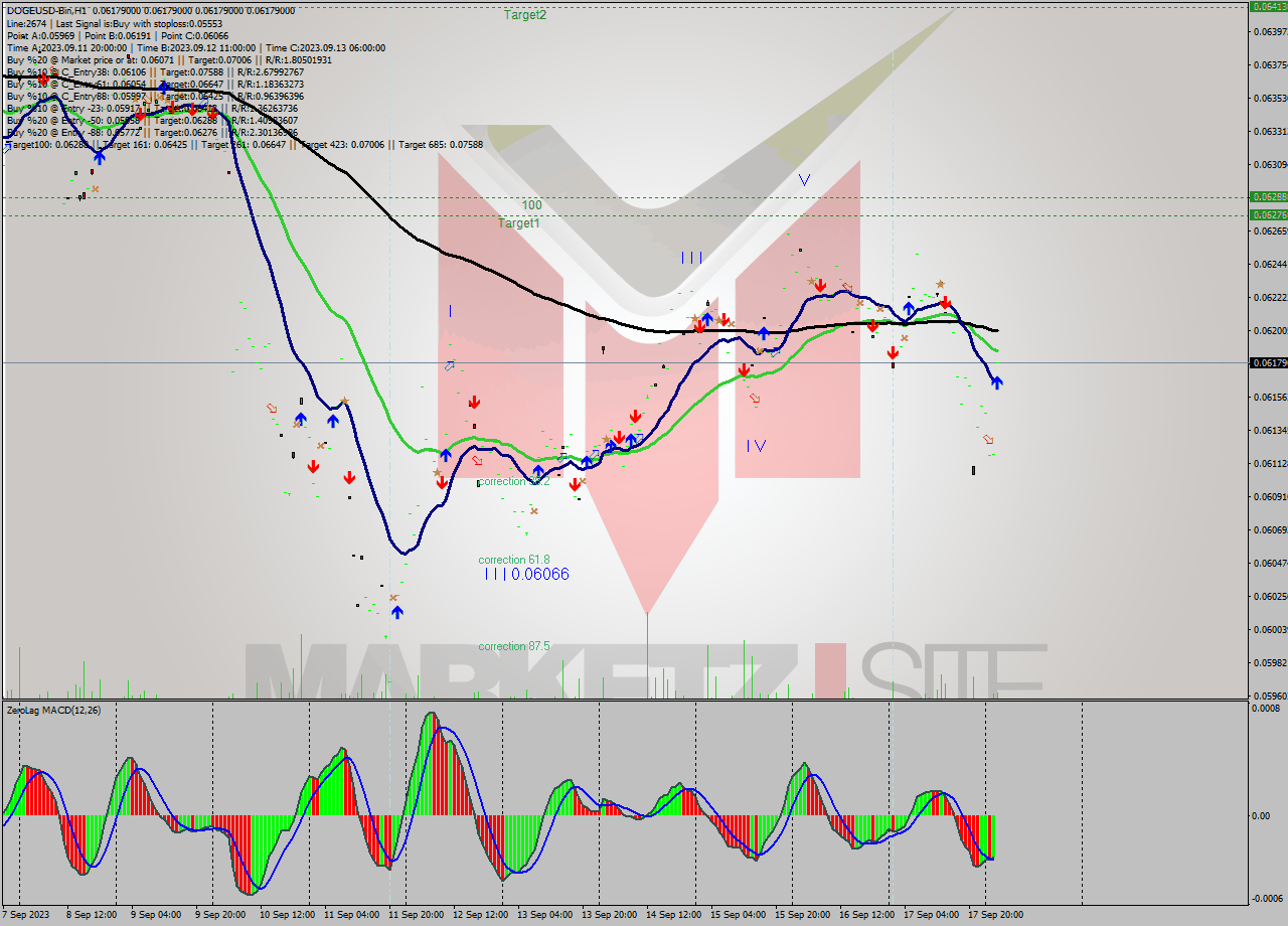 DOGEUSD-Bin H1 Signal